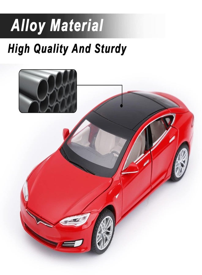 SASBSC Toy Cars Die Cast Metal Model Cars with Door Open Light and Sound Pull Back Car Toys for Boys and Girls 3-12 Years Old - Image 4
